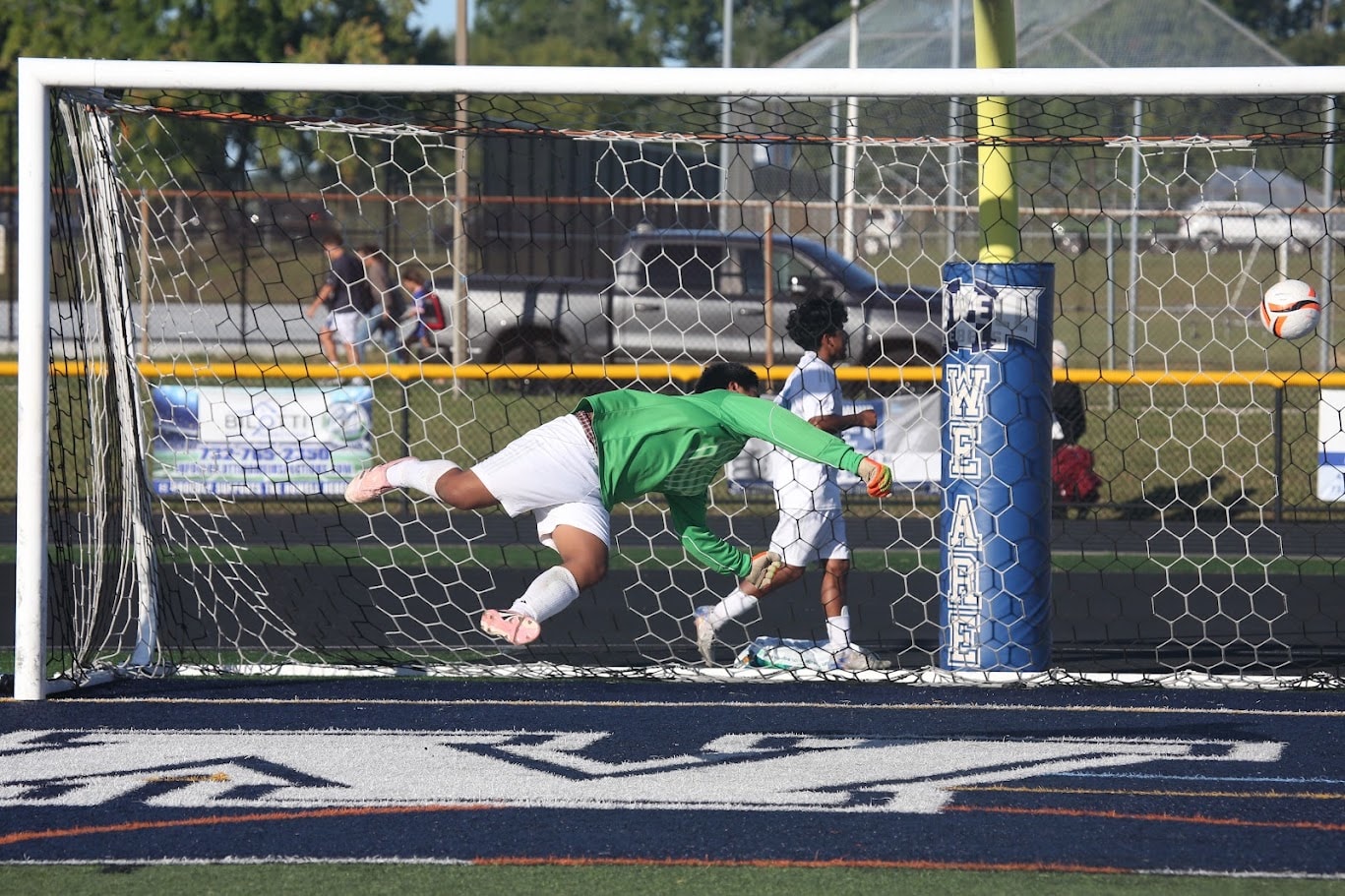 Soccer Showcase II — goalkeeper making a save
